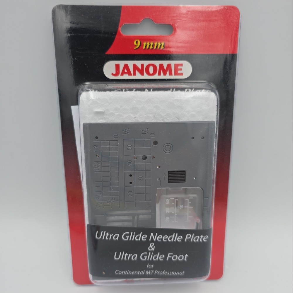 NEW Janome Ultra Glide Foot & Needle Plate Set for 9mm Machines #202431006
